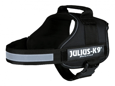 Julius k9 powerharnas / tuig voor labels zwart product afbeelding