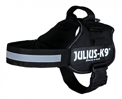 Julius k9 powerharnas / tuig voor labels zwart product afbeelding