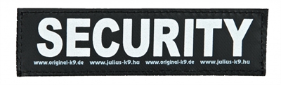 Julius k9 labels voor powerharnas / tuig security product afbeelding