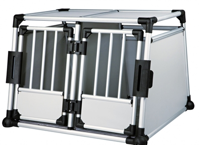 Trixie transportbox dubbel aluminium product afbeelding