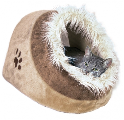 Trixie kattenmand iglo minou beige / bruin product afbeelding