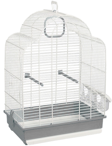 Voltrega vogelkooi 648 wit / grijs product afbeelding