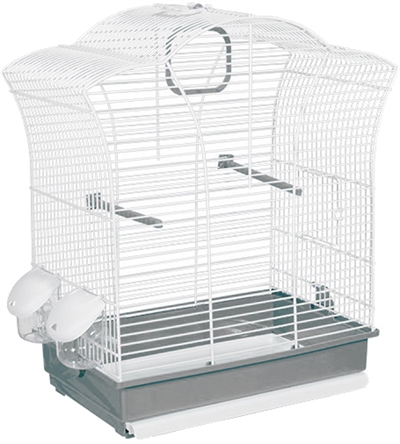 Voltrega vogelkooi 649 wit / grijs product afbeelding