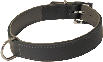 Hondenhalsband soft gevoerd zwart / grijs product afbeelding