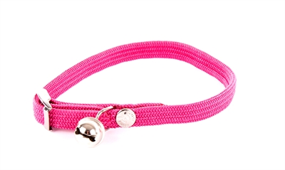 Martin Sellier Halsband kat elastisch nylon roze 30 X 1 CM