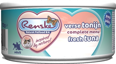 Renske Vers Vlees Maaltijd Kat Verse Tonijn Pate 24x70Gr Grootverpakking