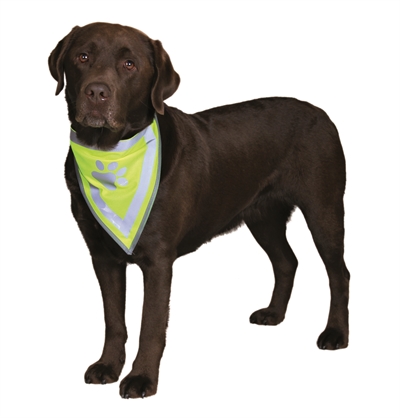 Trixie reflecterende bandana geel product afbeelding