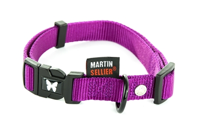 Martin sellier halsband nylon paars verstelbaar 30-45CM product afbeelding
