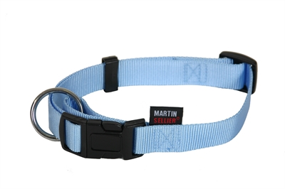 Martin sellier halsband basic nylon blauw 30-45CM product afbeelding