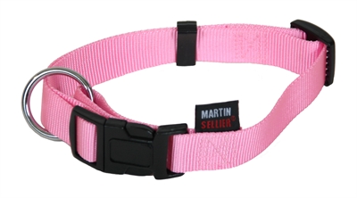 Martin sellier halsband basic nylon roze 30-45 cm product afbeelding