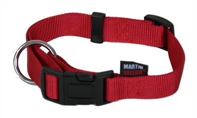 Martin sellier halsband basic nylon rood 40-55CM product afbeelding