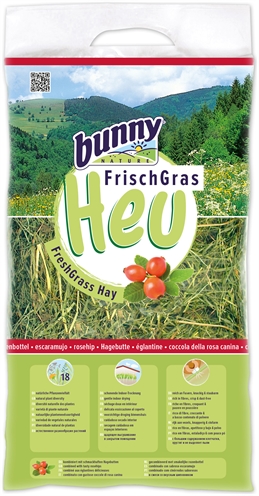Bunny nature vers gras hooi met rozenbottel product afbeelding