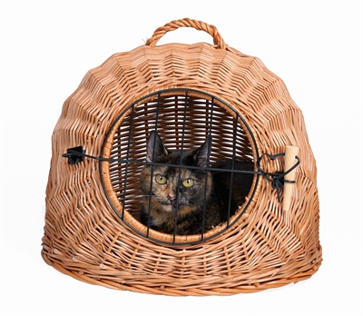 Trixie rotan kattenmand met deur product afbeelding