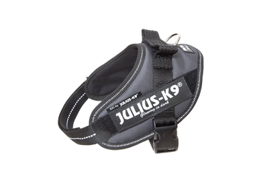 Julius k9 idc powerharnas / tuig voor labels antraciet product afbeelding