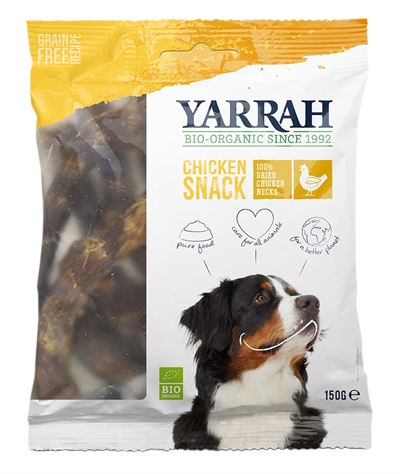 Yarrah Dog Bio Kippennekken 150 Gr product afbeelding