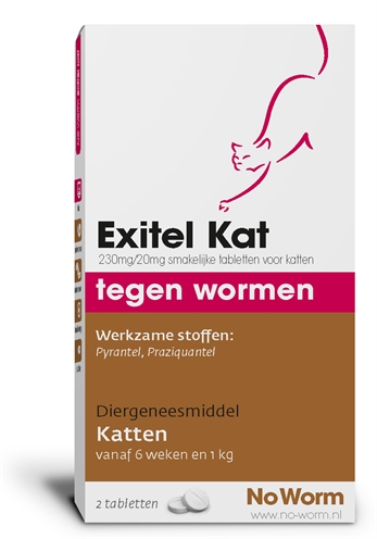 Exitel kat no worm product afbeelding
