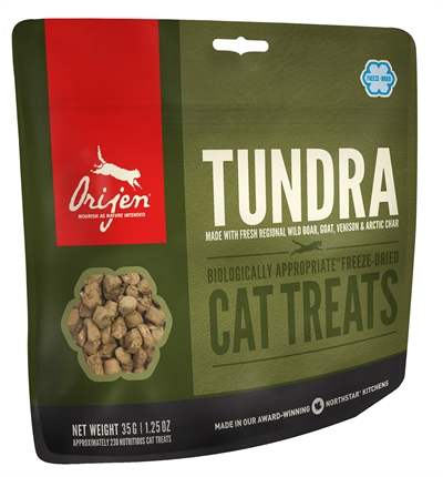 Orijen Gevriesdroogd Kattensnoepjes Tundra 35 Gr product afbeelding
