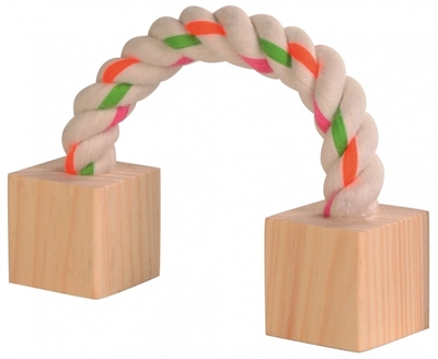 Trixie speeltouw met hout product afbeelding