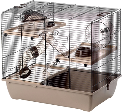 Interzoo hamsterkooi pinky3 mocca product afbeelding