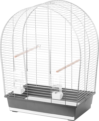 Interzoo vogelkooi sylwia zilver / grijs product afbeelding
