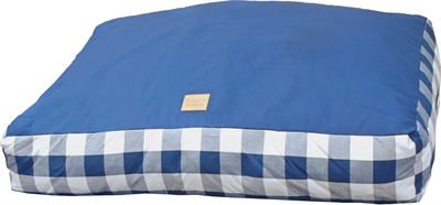 Boony hondenkussen comfort ruit blauw