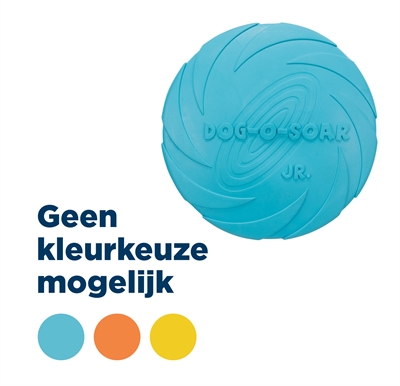 Rubber frisbee dog 0 soar assorti product afbeelding