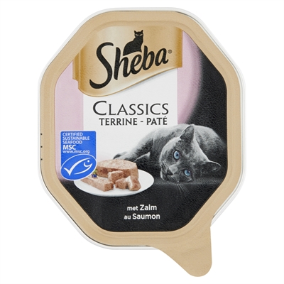 Sheba Alu Classics Pate Met Zalm 22x85 Gr product afbeelding