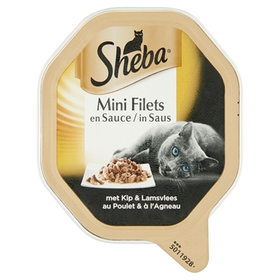Sheba Alu Mini Filets Kip / Lam In Saus 22x85 Gr product afbeelding