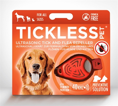Tickless teek en vlo afweer voor hond en kat oranje product afbeelding