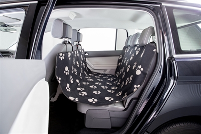 Trixie autodeken pootprint zwart / beige product afbeelding