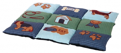 Trixie hondenkussen patchwork blauw / groen product afbeelding