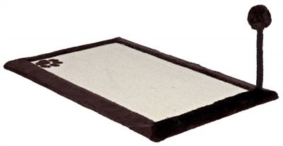 Trixie krabmat met pluche rand bruin / naturel product afbeelding