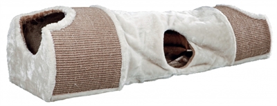 Trixie krabtunnel lichtgrijs / bruin / taupe product afbeelding
