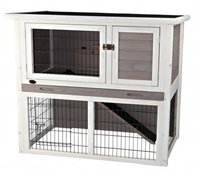 Trixie natura konijnenhok met ren grijs / wit product afbeelding
