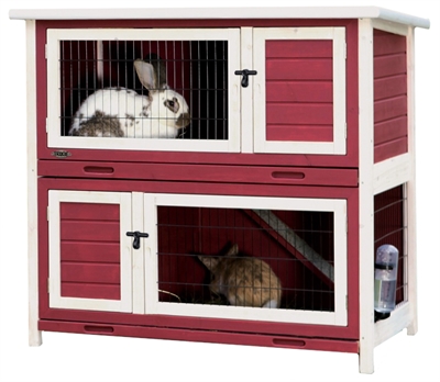 Trixie natura konijnenhok rood / wit product afbeelding