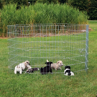 Trixie natura puppyren gegalvaniseerd metaal 8 panelen product afbeelding