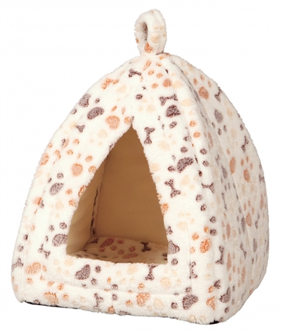 Trixie kattenmand iglo lingo wit / beige product afbeelding