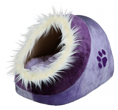 Trixie kattenmand iglo minou lila / violet product afbeelding