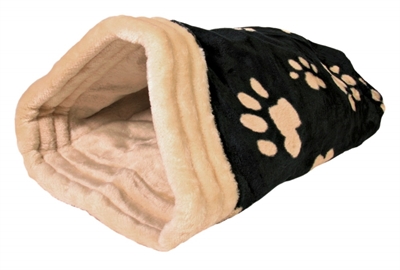 Trixie kattenmand slaapzak jasira zwart / beige poot product afbeelding