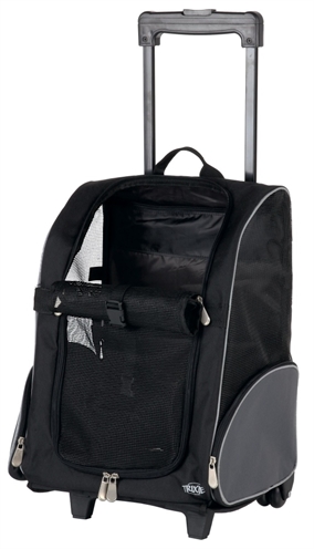 Trixie reismand trolley zwart / grijs product afbeelding