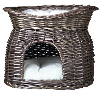 Trixie kattenmand wilg grijs product afbeelding
