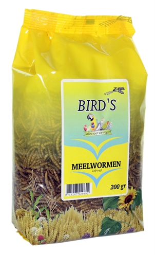 Birds meelwormen gedroogd product afbeelding