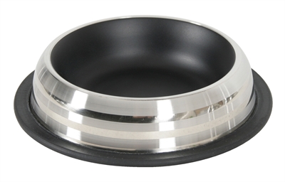 Zolux voerbak / drinkbak merenda rvs antislip zwart product afbeelding
