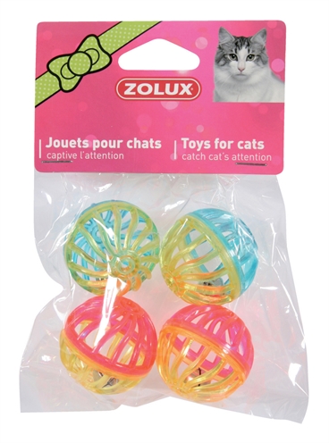 Zolux kattenspeelgoed bal met bel assorti product afbeelding