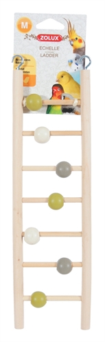 Zolux ladder hout 7 treden met kralen product afbeelding