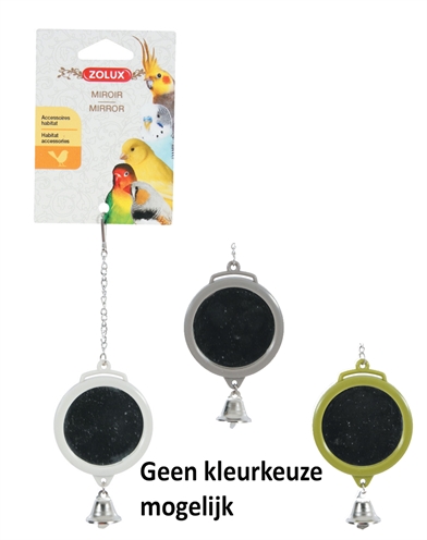 Zolux spiegel rond met bel assorti product afbeelding