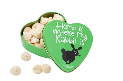 Sanal hartenblik home is where my rabbit is snoepjes product afbeelding