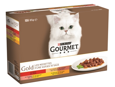 Gourmet Gold 12pack Fijne Hapjes 12x85 Gr