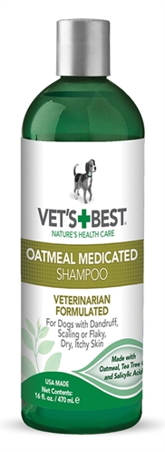 Vets best oatmeal medicated shampoo product afbeelding