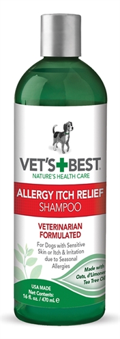 Vets best allergy itch relief shampoo product afbeelding
